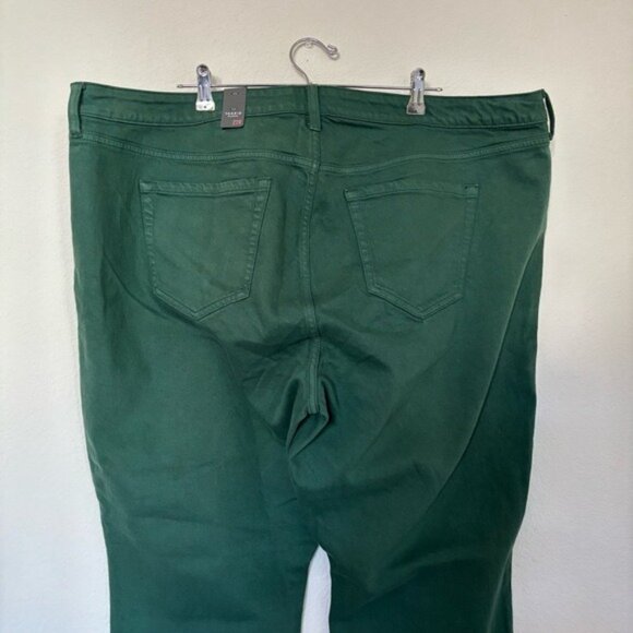 Torrid Size 22 Mom Straight Vintage Stretch High Rise Jean Green NWT - Picture 6 of 7